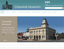 Tablet Screenshot of creswickmuseum.org.au